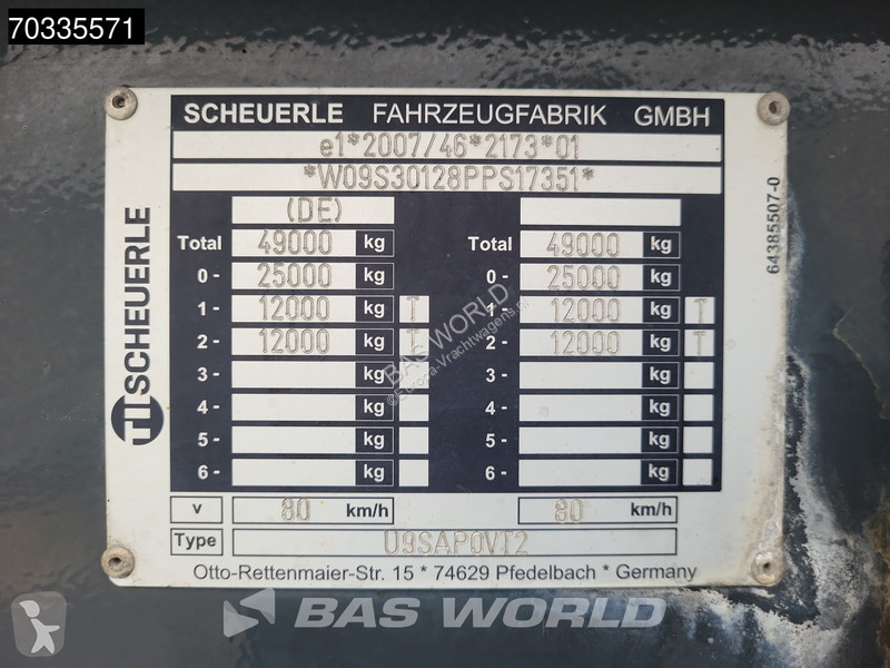 Návěs Scheuerle U9SAP0VT2 Extendable Pendle Axle