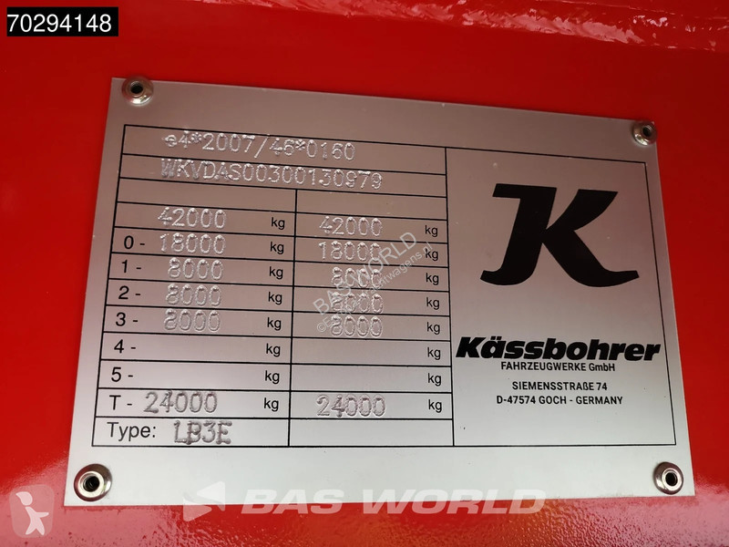 نصف مقطورة Kässbohrer LB3E 3 axles...