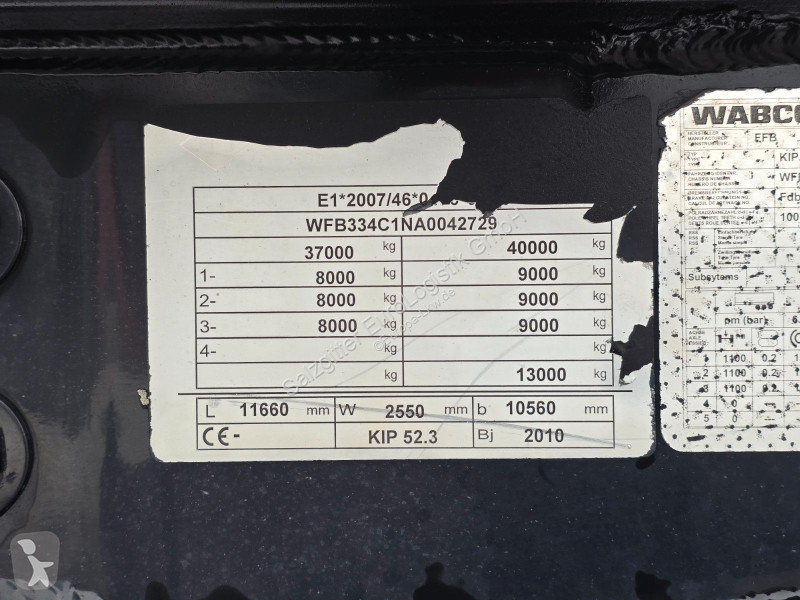 نصف مقطورة Feldbinder KIP 52/7000/A/2 / ADR AT...