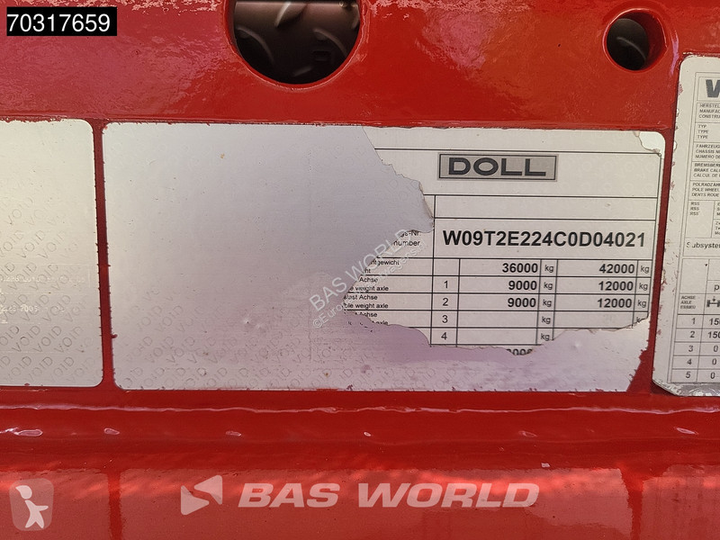 نصف مقطورة Doll T2E 2 axles Extendable 400cm...