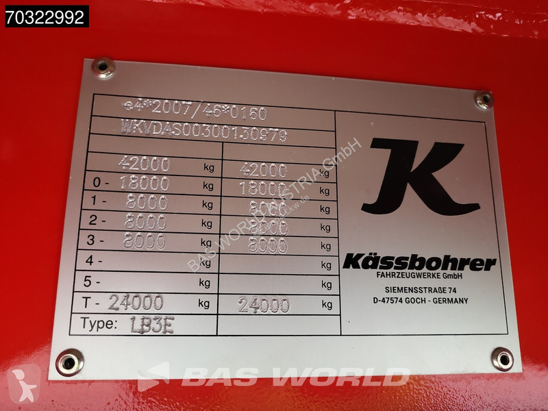 نصف مقطورة Kässbohrer LB3E 3 axles...