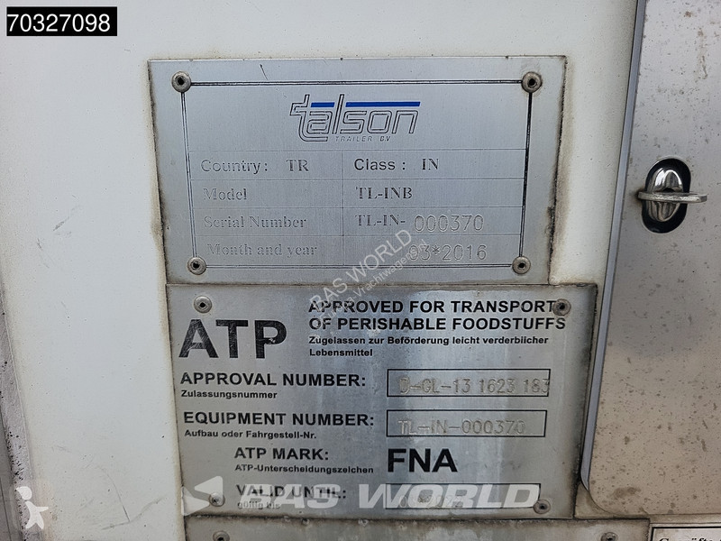 نصف مقطورة Talson F1227 3 axles APK 02-2027...