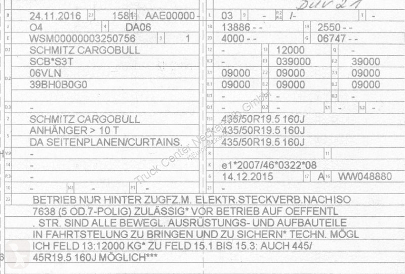 نصف مقطورة Schmitz Cargobull   3 Achs Mega...