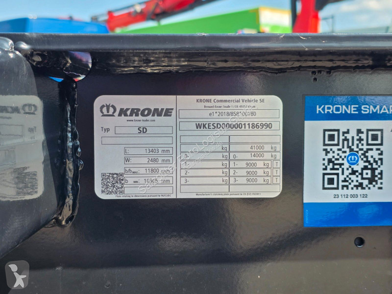 نصف مقطورة Krone / Teleskop | 11.908mm-13.403mm