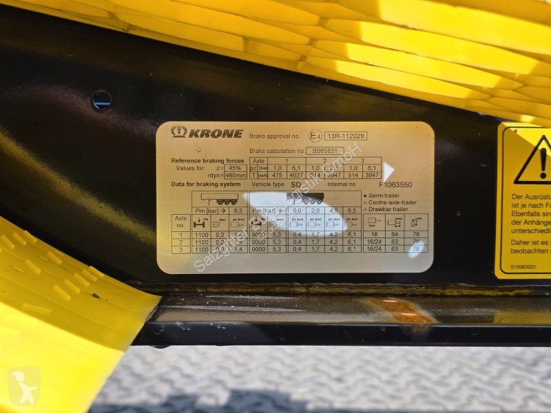 نصف مقطورة Krone | Teleskop | 11.035mm -12.640mm