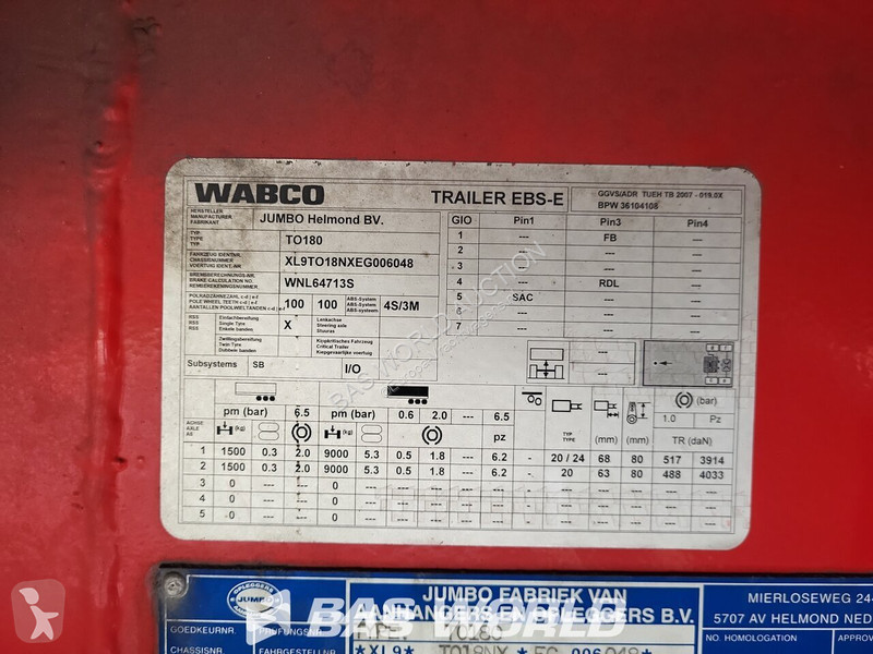 Oplegger Jumbo T0180