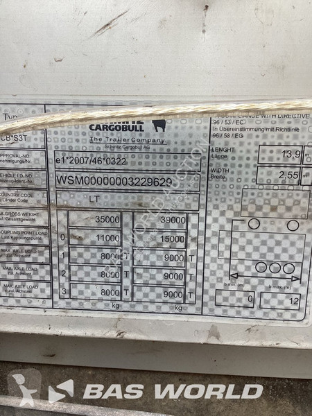 Semirimorchio Schmitz Cargobull SCB*S3T