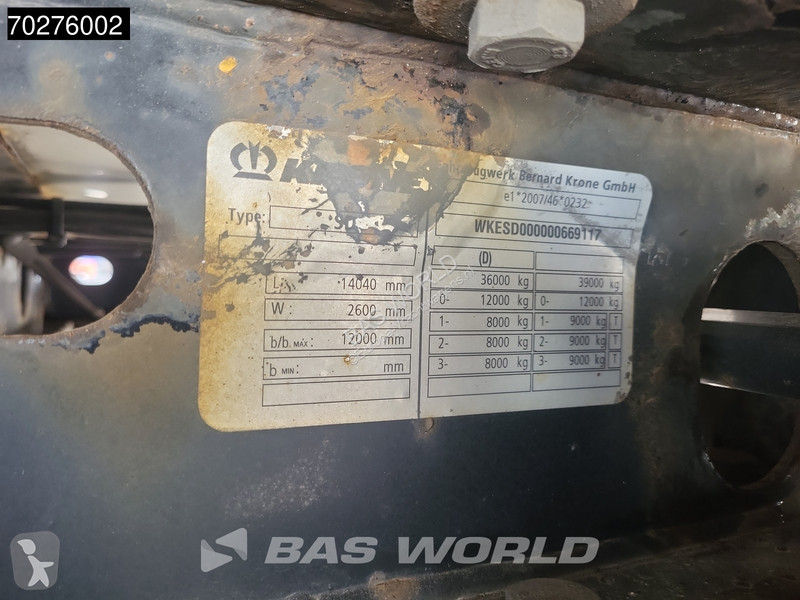 Semitrailer Krone Liftachse Blumenbreit...
