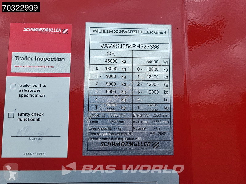 Sættevogn Schwarzmüller 3 axles NEW! 3x...