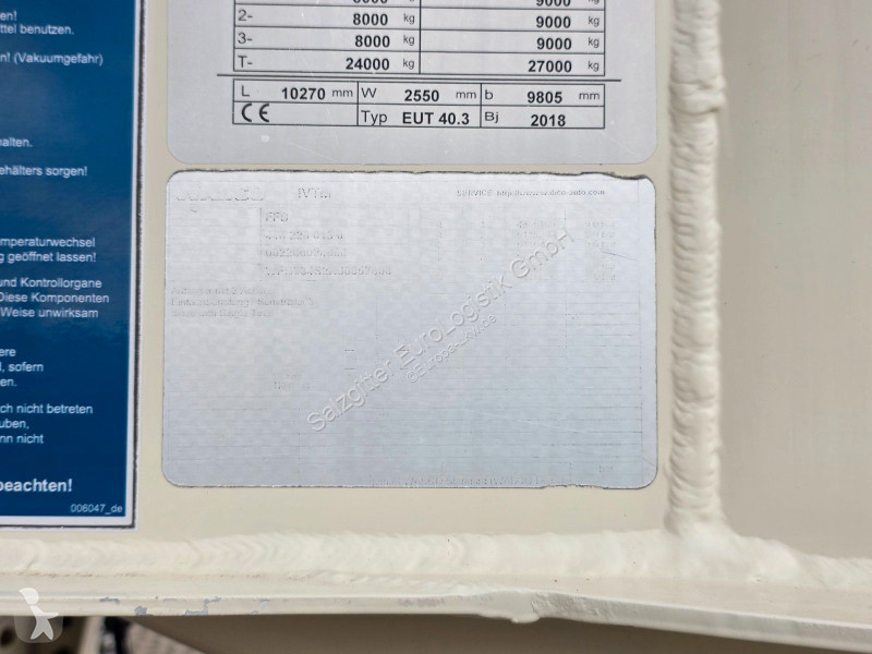 نصف مقطورة Feldbinder EUT 40.3 | Alu-Felgen |...