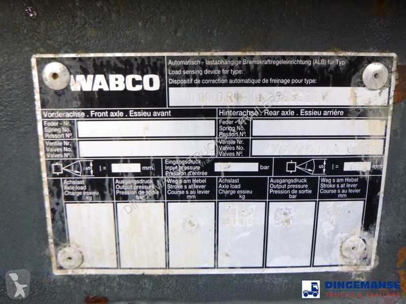 Oplegger Maisonneuve Chemical tank inox 34.6 m3...