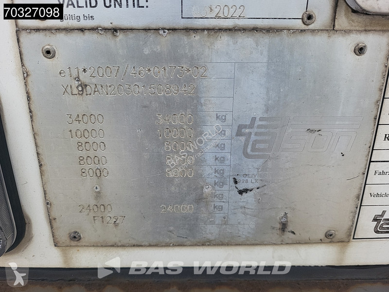 نصف مقطورة Talson F1227 3 axles APK 02-2027...