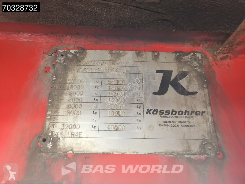 نصف مقطورة Kässbohrer LB4E 58-4 4 axles 600cm...