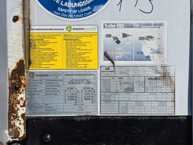 نصف مقطورة Berger SAPL 24 / Coilmulde
