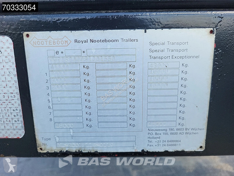 Semi remorque Nooteboom 48-03 3 axles APK 03/27...
