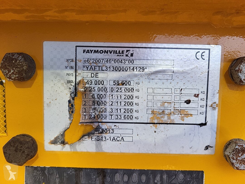 Semirremolque Faymonville F-S43-1 ACA