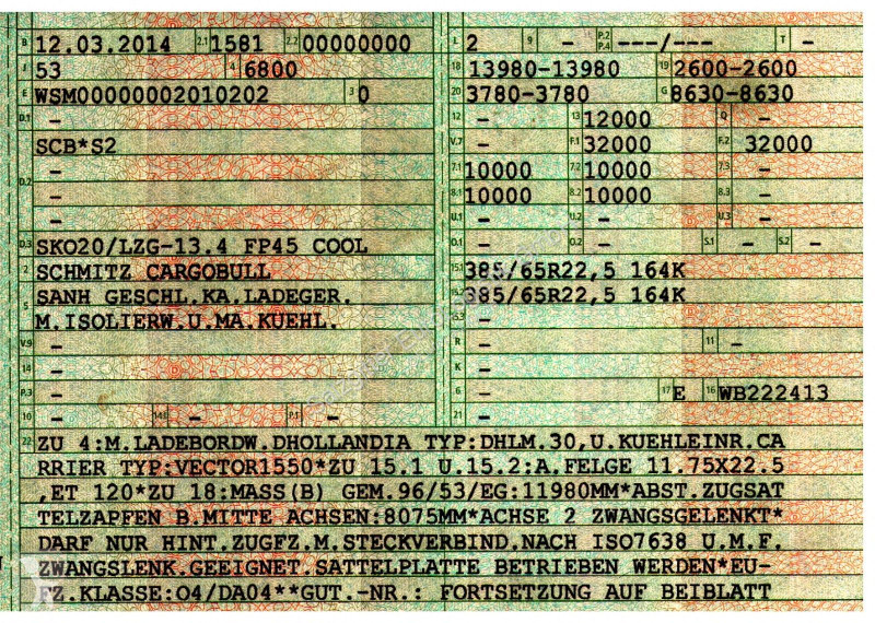 نصف مقطورة Schmitz Cargobull 20/LZG-13.4 FP 45...