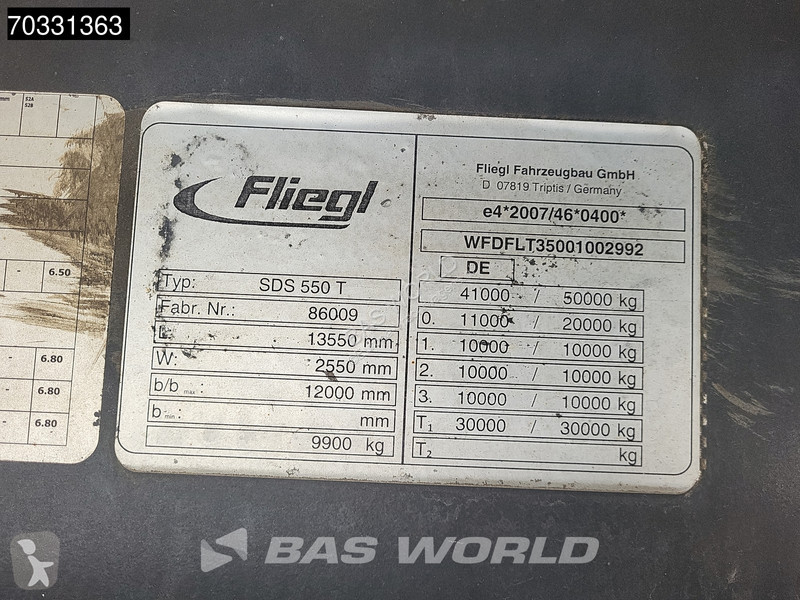 نصف مقطورة Fliegl SDS 550T 3 axles Steering...