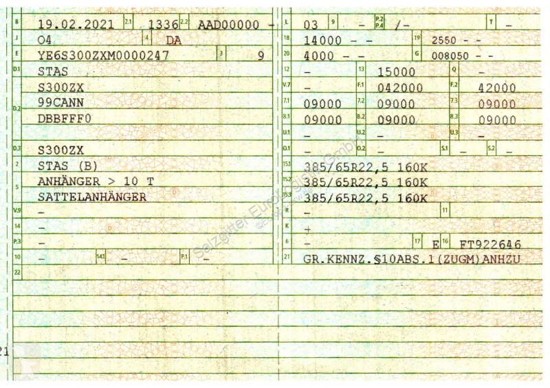 Полуприцеп Stas S300ZX