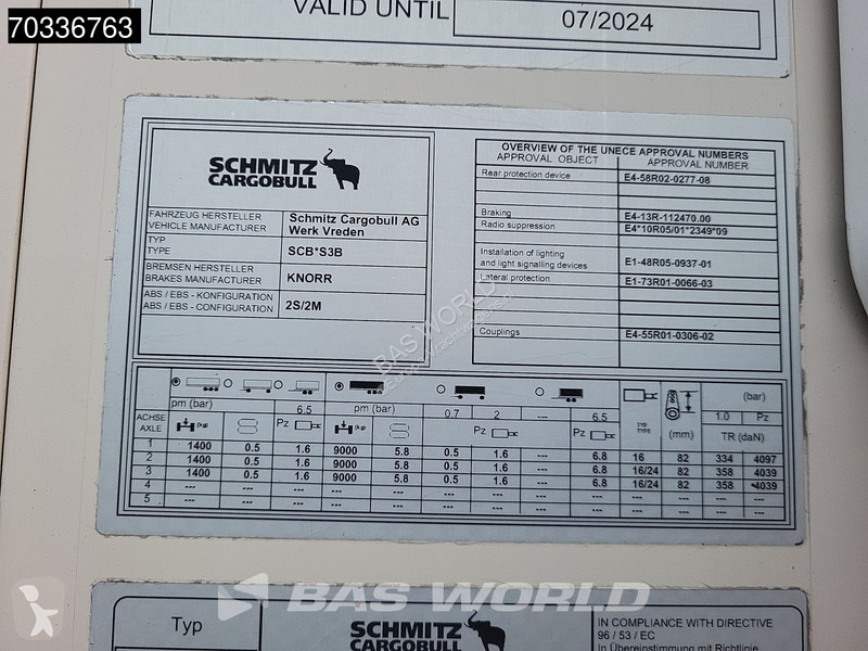 Semirremolque Schmitz Cargobull SCB*S3B 3 axles...