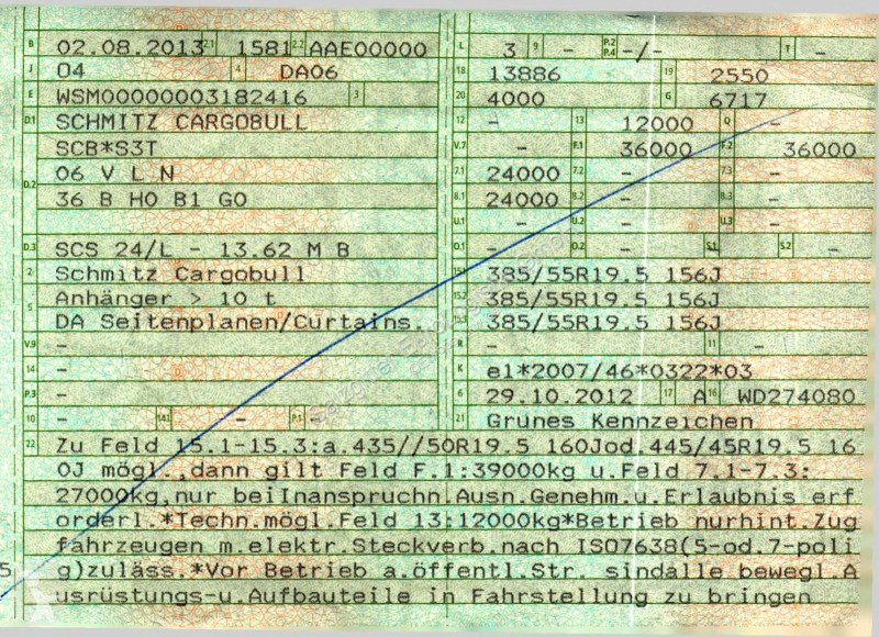 نصف مقطورة Schmitz Cargobull 24/L - 13.62 M B...