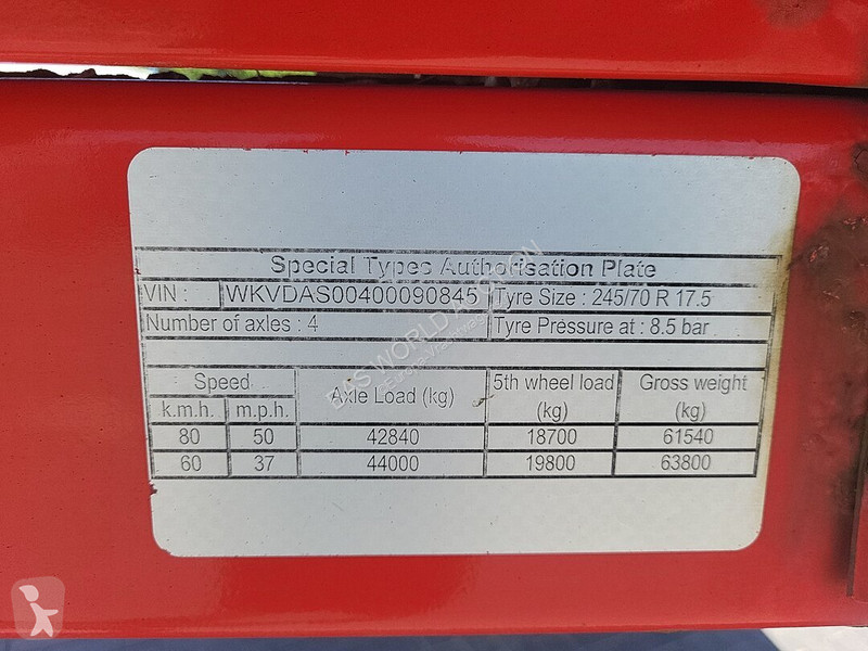 Semitrailer Kässbohrer LB4E