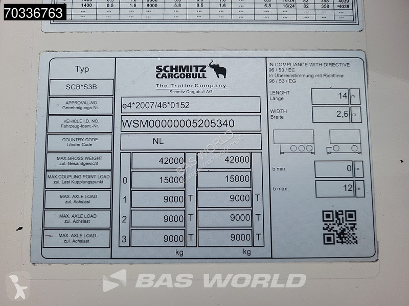 Semirremolque Schmitz Cargobull SCB*S3B 3 axles...