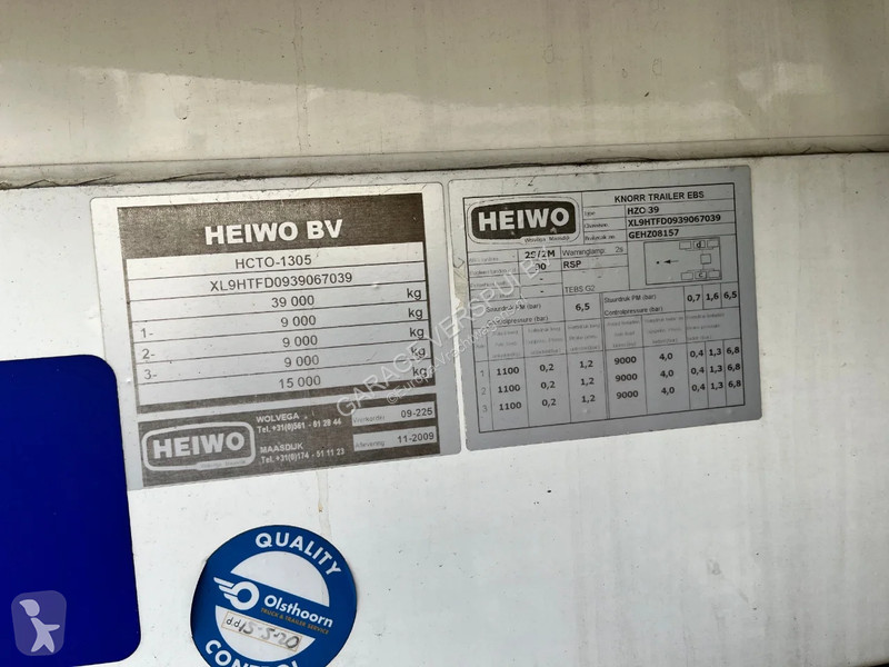 Semirimorchio  HZO 39 / Laadklep / Stuuras /...