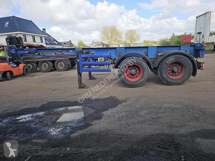 Semitrailer Renders 2 axle 20 ft container...