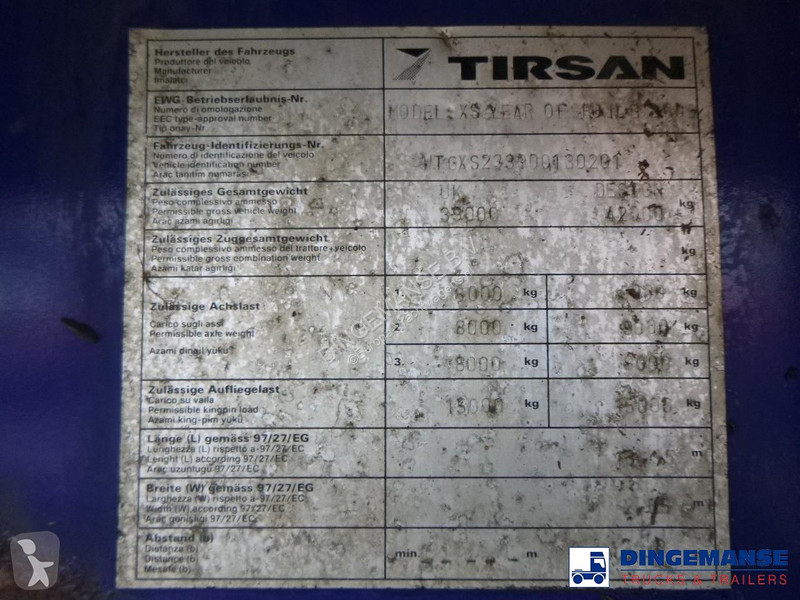 نصف مقطورة Tirsan 3 axle Platform trailer