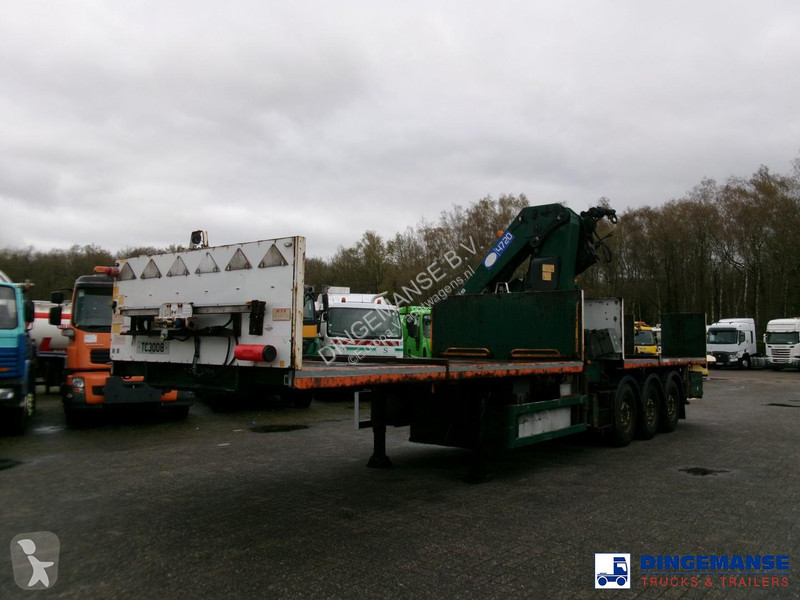 نصف مقطورة  Platform trailer + HMF 4720 K3 crane