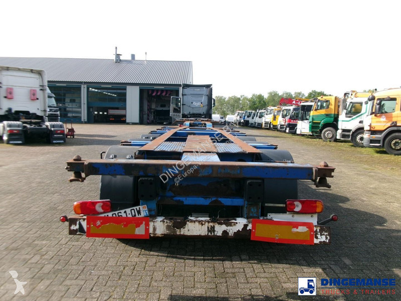 نصف مقطورة Krone 3-axle container trailer...