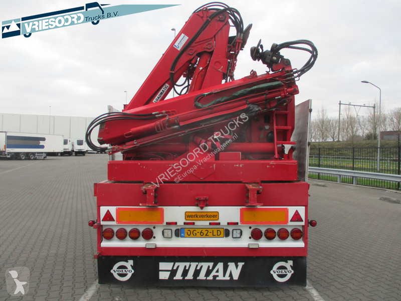 Semiremorca KWB P-423-STI-H. With Hiab crane