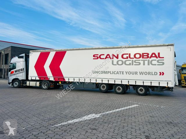 Návěs  Mega Gabelstaplertransporter Ladebordwand9t