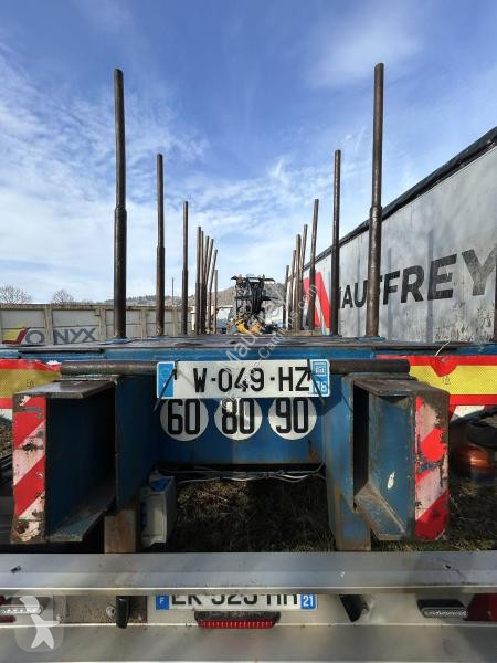 Semitrailer Diebolt  grue avec grappin rotatif