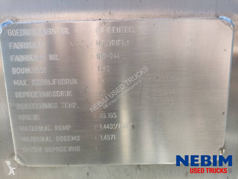 Semi reboque Burg BPO 12-27 Z - Tank 26.165 Ltr