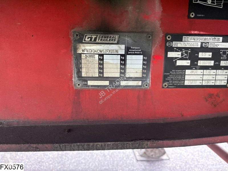 Semitrailer Trailor open laadbak Kennis 16000