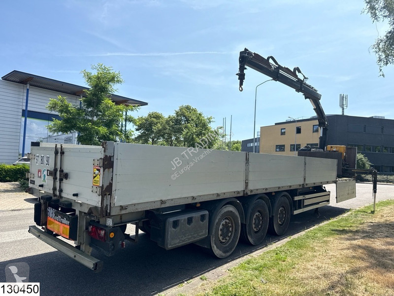 Semitrailer Lecitrailer open laadbak HIAB, Remote