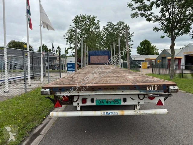 Oplegger Krone Flatbed met rongen 41 ton...