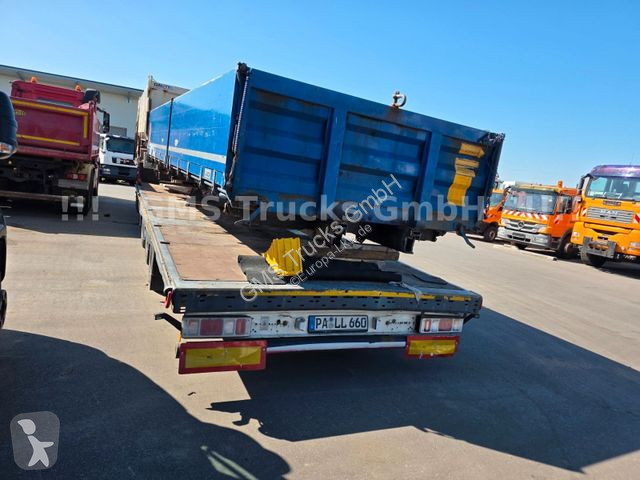 Semirimorchio Krone Tieflader Maschinen Transport