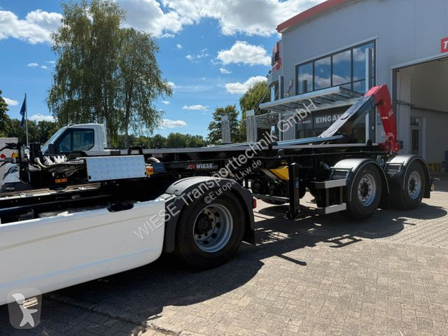 Semitrailer  WIESE Hakenlift- WAK 2-32 SK...