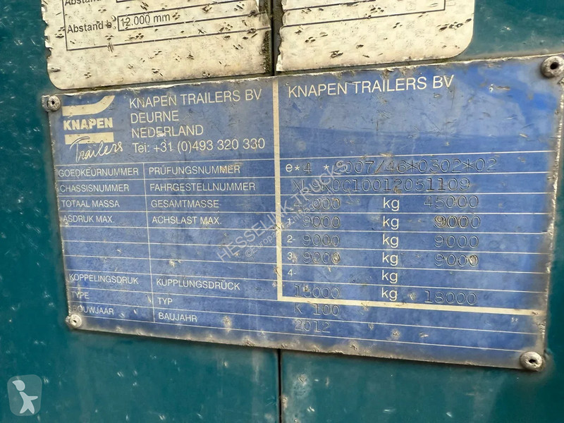 نصف مقطورة  K100 92m3 Cargo Floor 10MM BPW