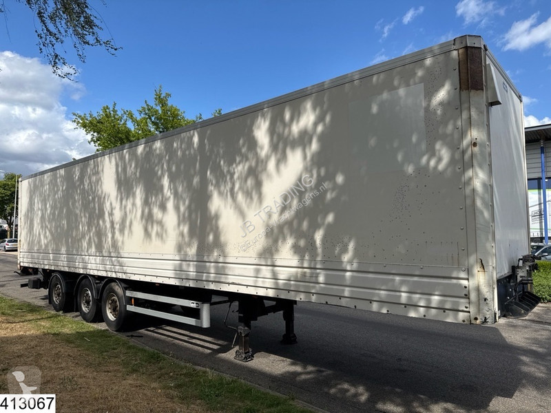Semirimorchio Van Hool gesloten bak Dhollandia