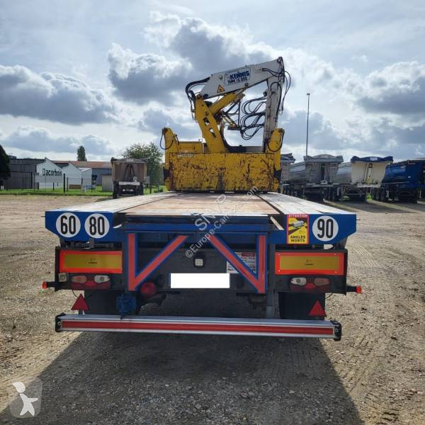 Semitrailer Kennis Plateau grue