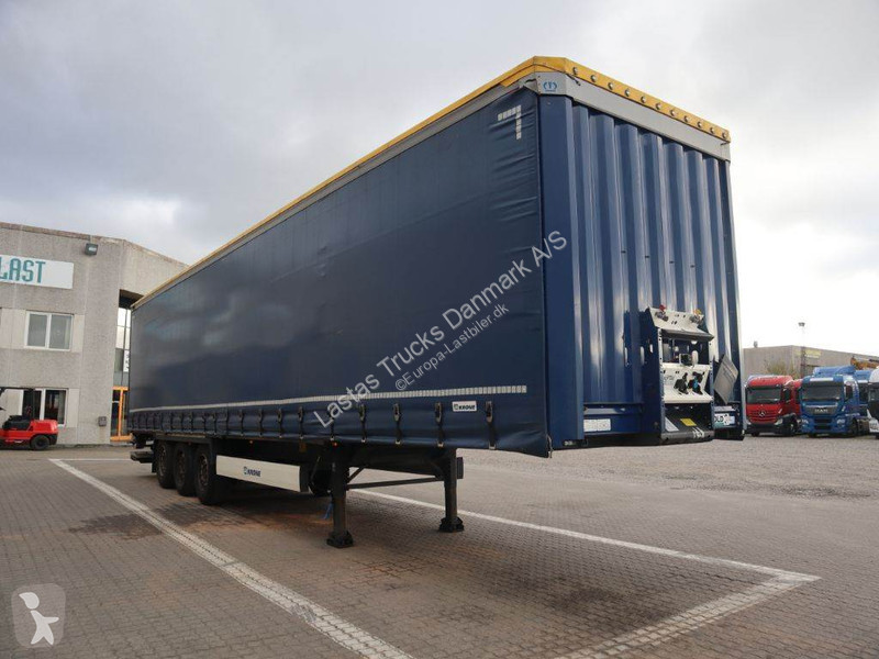 Semitrailer Krone 3 axle curtainside trailer