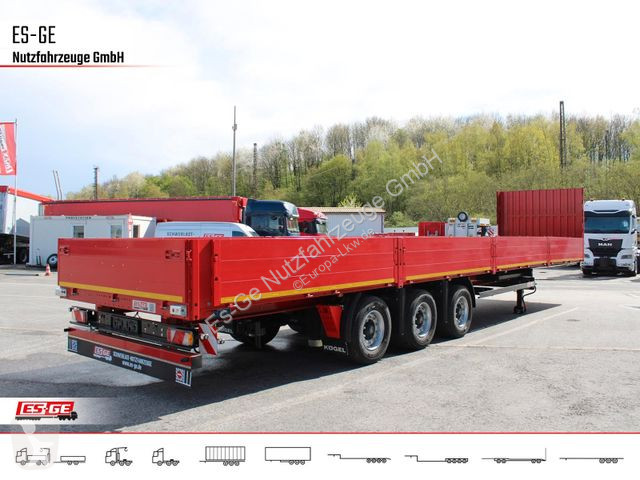 Semi remorque Kögel 3-Achs-Mega Chassis, Bordwände