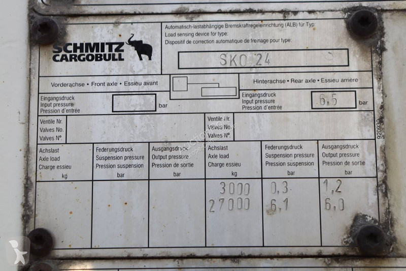 Semirimorchio Schmitz Cargobull 24