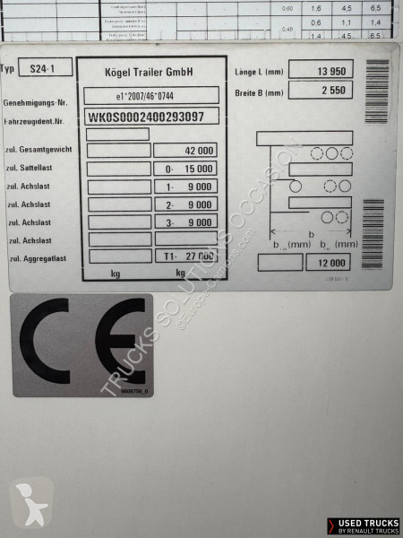 Semi remorque Kögel S24-1