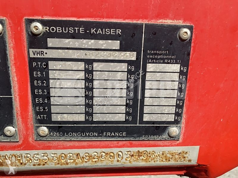 نصف مقطورة Robuste Kaiser S3302A Steel Trailer