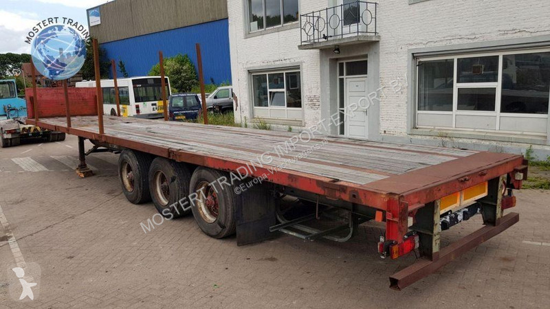 نصف مقطورة Trailor Drum Trailer 3-axle flatbed...